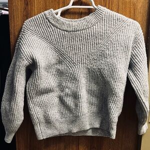 Sonoma Cozy Ribbed Crewneck Sweater - Light Gray